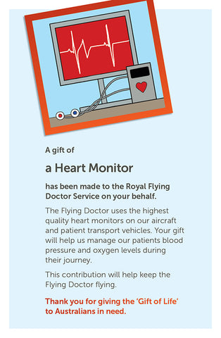Gift of Life Card: Heart Monitor