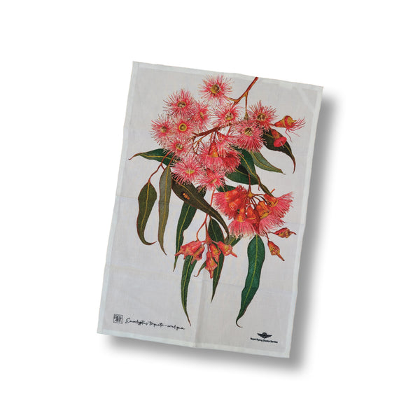 Australian Native Tea Towel - Coral Gum