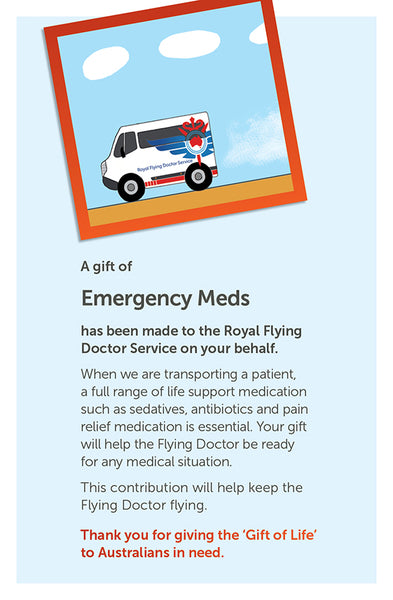 Gift of Life Card: Emergency Meds